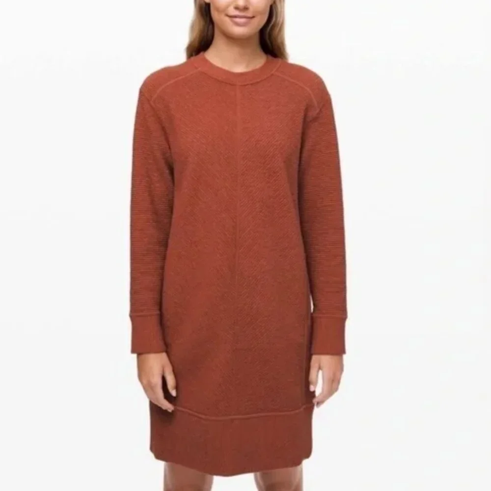 LULULEMON ON REPEAT LONG SLEEVE SWEATER DRESS 10 - Picture 1 of 12